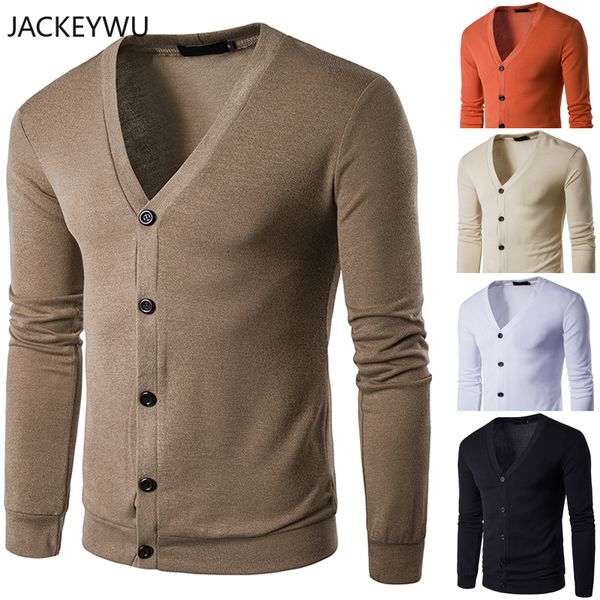 

sweater men long sleeve cardigan 2019 brand fashion casual slim knitwear thin jersey plus size pull homme white black