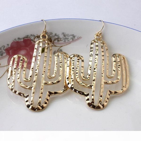 

christmas gifts cut out arrowhead drop designers for girls and ladies hollow out teardrop cactus statement boutique jewelry, Silver