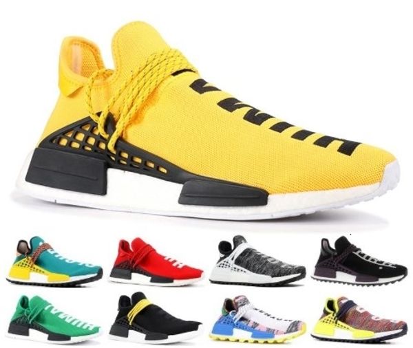 

2019 36 46 mens running pharrell williams sample yellow core black sport designer women sneakers with box outdoor shoes