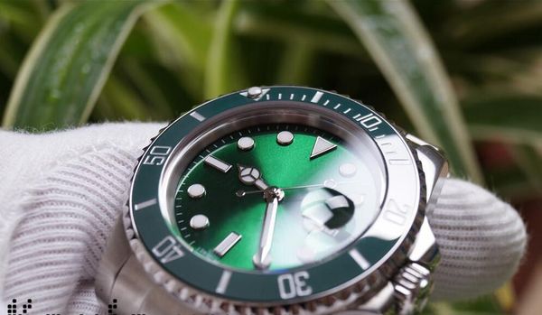 

orologio di lusso glide lock clasp strap mens new automatic watch green watches 116610lv orologio automatico wristwatch for sale, Slivery;brown