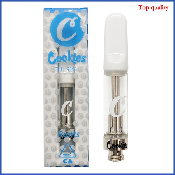 Empty Cookies Vape Carts Blue Logo Carts Package For Thick Oil