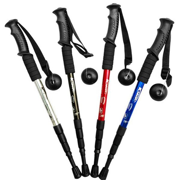 

hiking pole trekking telescopic self defence adjustable pole walking trekking sporting goods outdoor sports trekking pole