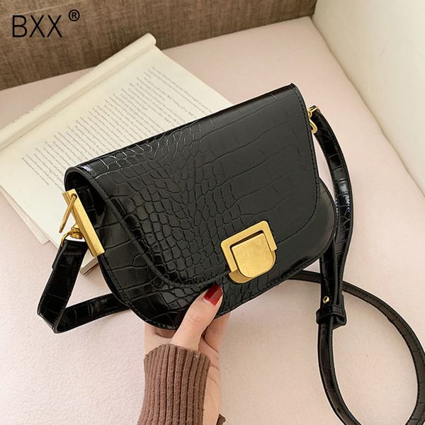 

bxx] крокодил pattern кожа pu crossbody сумка для женщин 2020 плеч качества сумки женщина сумки hk602