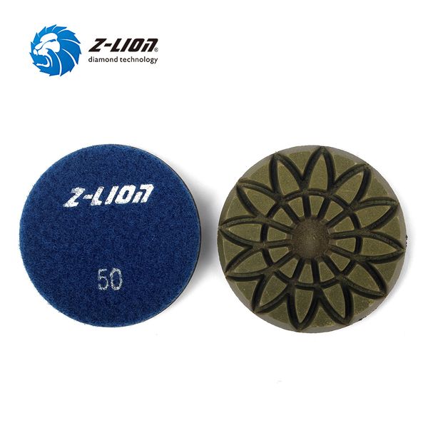

z-lion 3 inch 1pc diamond polishing pad wet for concrete floor grinding disc 75mm granite marble stone abrasive wheel 3mm thick