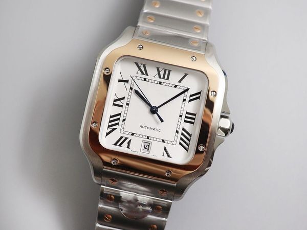 

b factory man automatic machine 1847 mc movement watch by 39.8mm316 fine steel gradual blue needle sapphire crystal glass seven-side crown, Slivery;brown