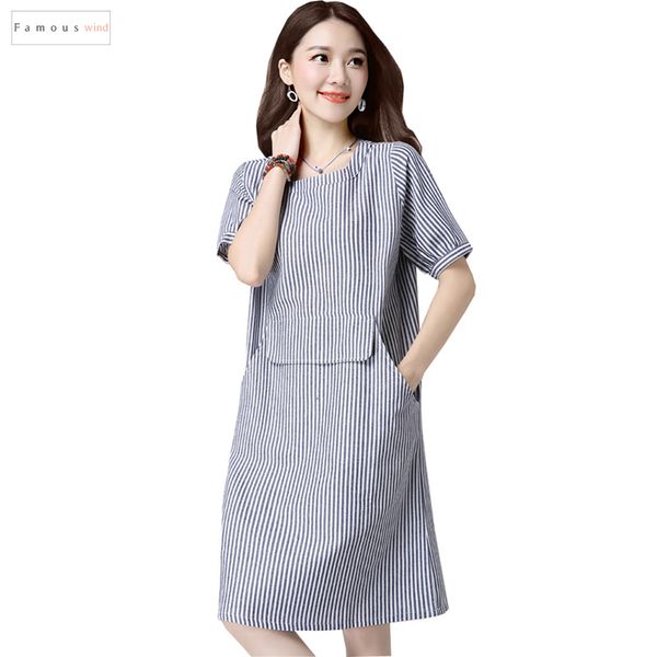

2019 fashion summer dress women chinese style short sleeve festa casual loose plus size cotton linen dress vestidos de, Black;gray