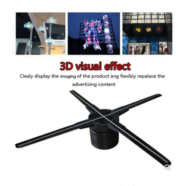 

4 fan blades 3d holographic display led fan advertising machine with wifi control holographic imaging for exhibition