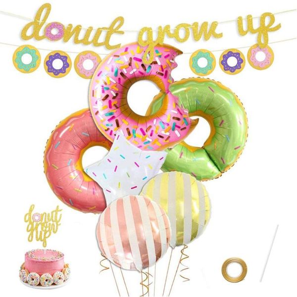 

donuts party decorations balloon sweet girls birthday party invitation baby shower supplies ww22