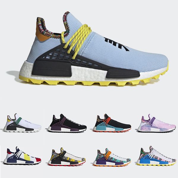 

new arrival running shoes pharrell williams hu inspiration solar pack human race trail men women heart mind equality sports runner sneakers