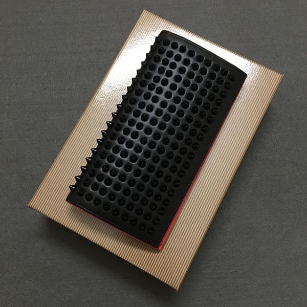 

genuine leather men long wallet multicolor designer coin purse card holder original box women classic zipper pocke, Red;black