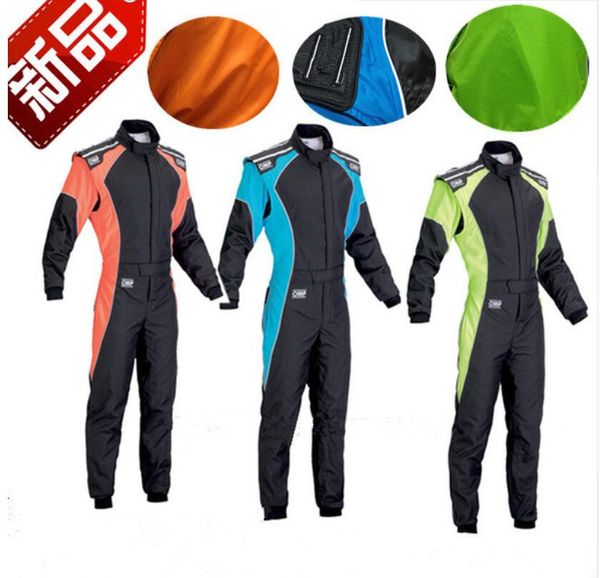 

conjoined racing suit kart motorcycle racing suit windproof and waterproof new package mail, Black;blue