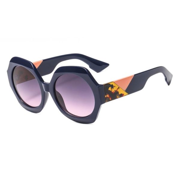 

2019 brand vintage round women fashion sunglasses modern lady female sun glasses patchwork legs eyewear uv400 gafas de sol, White;black