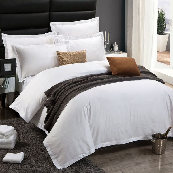 

100% pure cotton 300tc luxury l linen four-piece bed spread bedding set