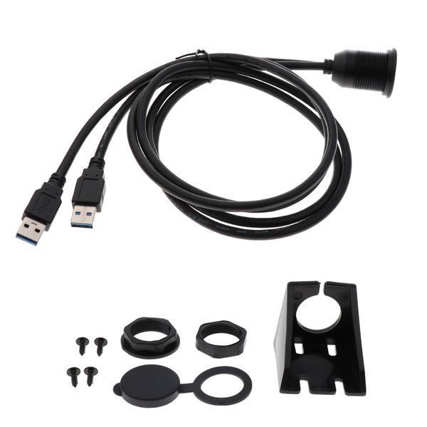 

dual usb3.0 extension panel flush mount cable car boat