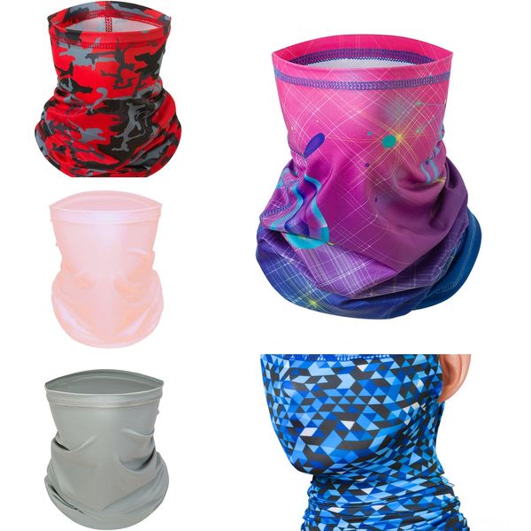 

xotem new women scarf face mask silk chiffon handkerchief outdoor windproof scarf face dust veil half party masks, Black