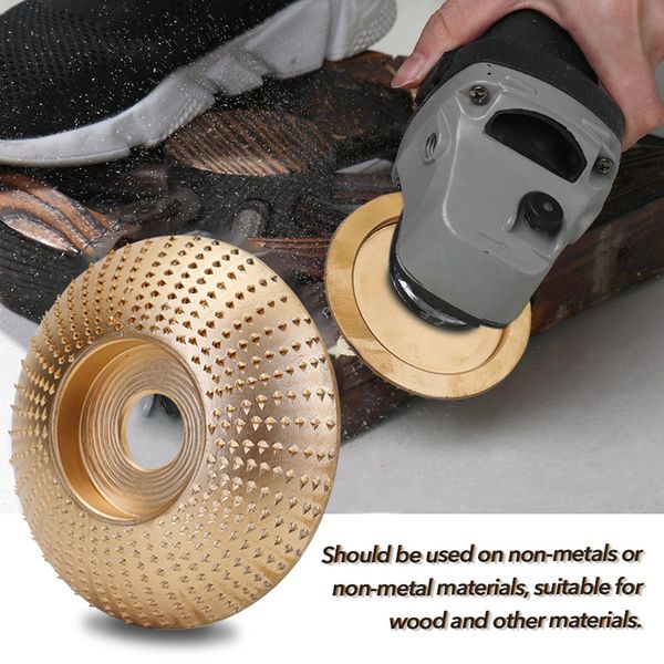 

wood grinding wheel angle grinder disc wood carving disc sanding abrasive tool bore gold