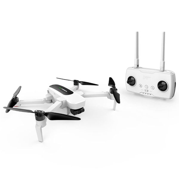 Hubsan H117S Zino 5G Wifi FPV 1KM GPS pieghevole Drone RC con 4K 3-Axis Gimbal Camera Panorama Photography Line Fly Mode RTF - Bianco