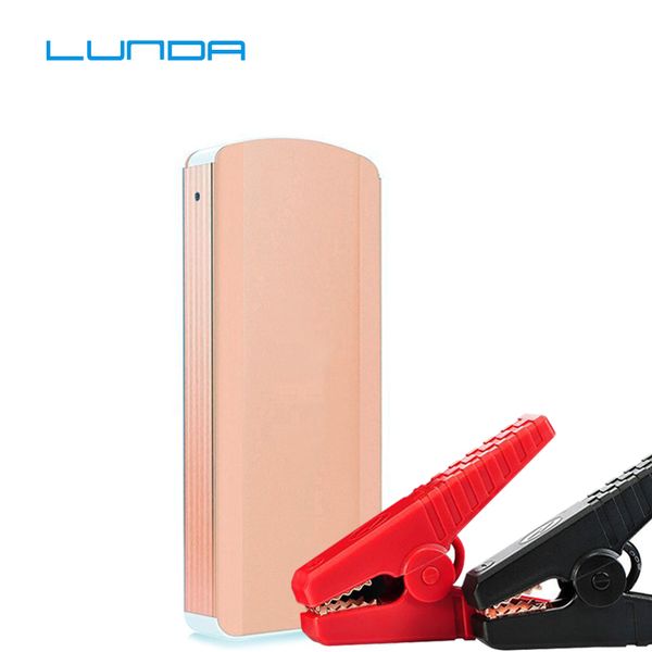 

lunda 12v car battery jump starter 18000 mah 800a emergency power-bank with 2 usb outputs and 12v/19v power supply charger
