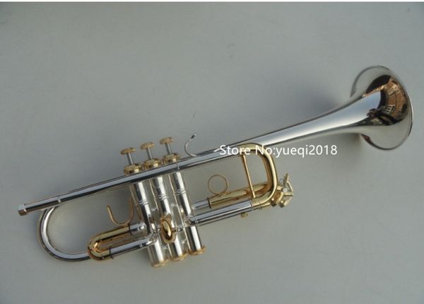 

selling trumpet c tone c180sml-239 silver brass key musical instrument with case mouthpiece ing