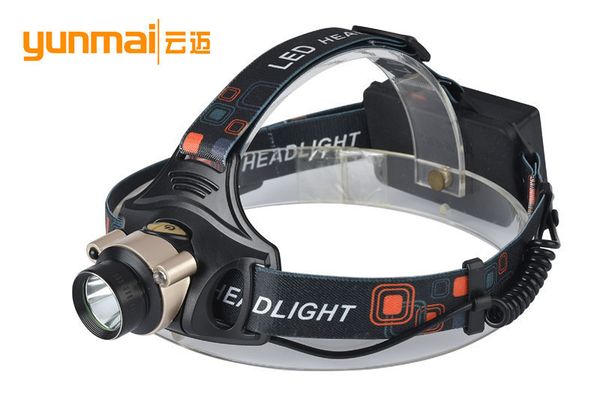 

2016 new pattern induction t6 light charge headlights electricity display