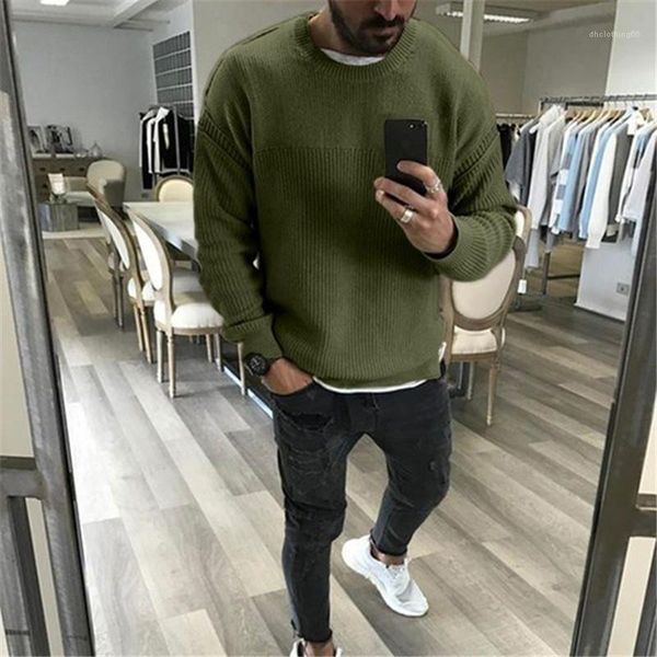 

long sleeve crew neck mens pullovers fashion loose male clothing designer mens solid color sweaters autumn, White;black