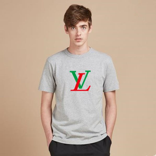 

2019 crew neck марка футболки лето новых женщин tee hip hop повседневная футболка 9 цветов c6 lv, White