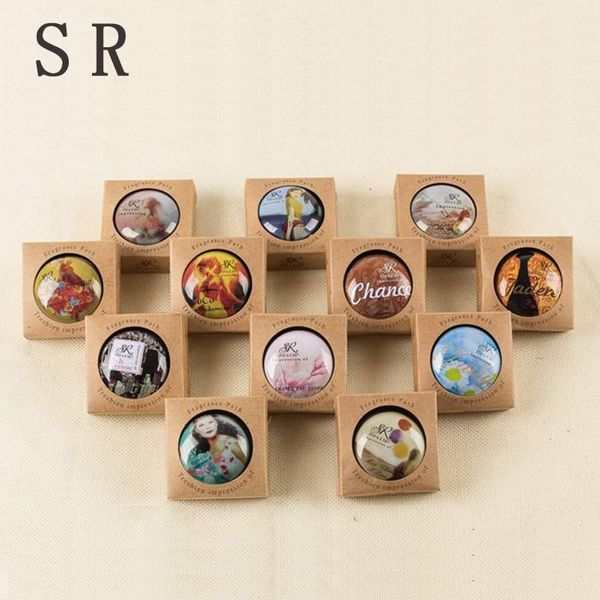 

1pc magic vintage fragrance classical deodorant perfumed solid retro portable tin box balm skin care