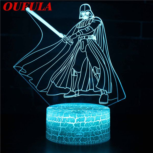 

night led lights novelty 3d lamp cute toy gift 7 color abstract artist graphics cartoon atmosphere lamp for children kids room