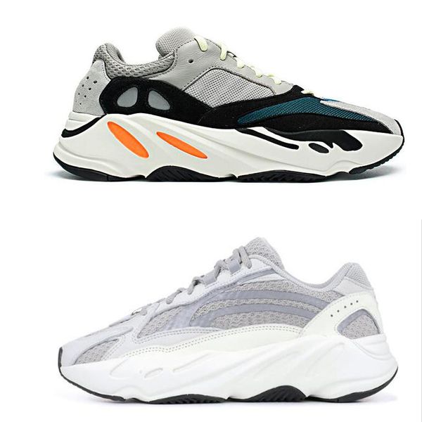 

v2 700 kanye west tail light inertia static triple black reflective running sneakers with stock x beluga oreos breds clay, White;red