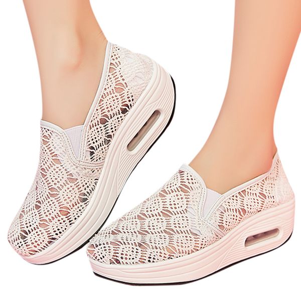 

shoes woman mesh breathable sneakers 2019 sports thick bottom rocking womens shoes running casual women zapatillas mujer