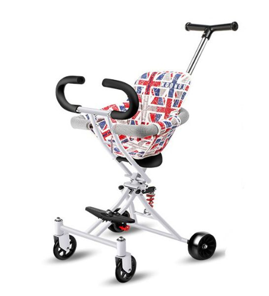 

folding lightweight children's tricycle baby stroller stroller four-wheeled cart