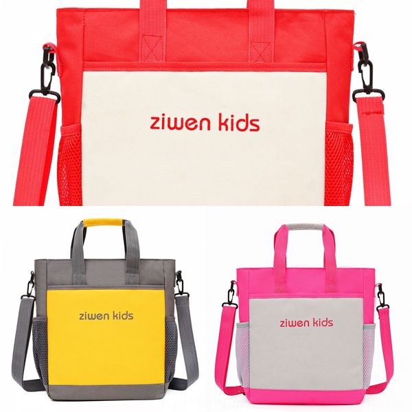 

qoqyw hand-held book file canvas portfolio hand hand primary and secondary school students thickened tutorial bag contrast color tutorial ba