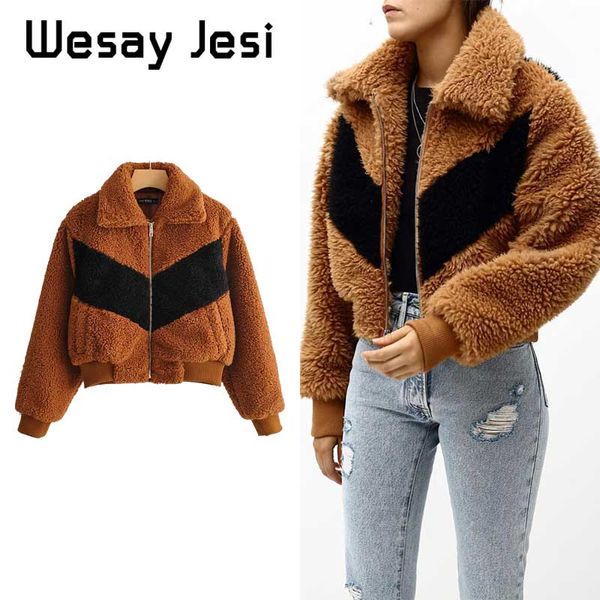 

winter casual thick warm parkas women turn-down collar pockets autumn 2019 cotton jackets female chaqueta mujer outerwear, Black
