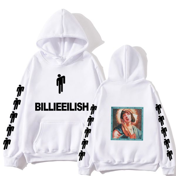 

fans billie eilish 2020 hoodie men black hoodie couple billie eilish sweatshirt simple keep warm women/men hoodie clothes supzxu