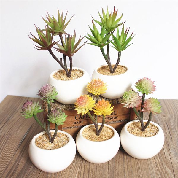 

artificial grass succulent plant bonsai 18cm decoration creative diy home decoration office decor artificial cactus plant