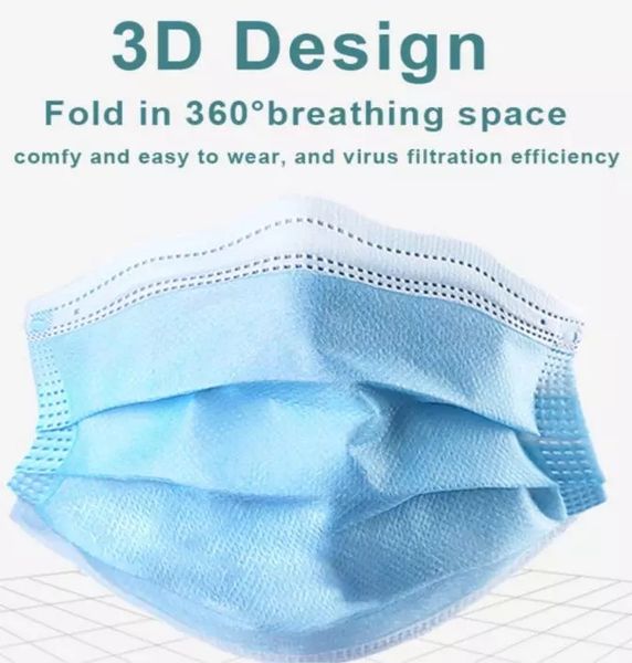 

disccount $30+ protective non-woven facemask 3ply face masks disposable bfe95% marks face shield earloop in stock