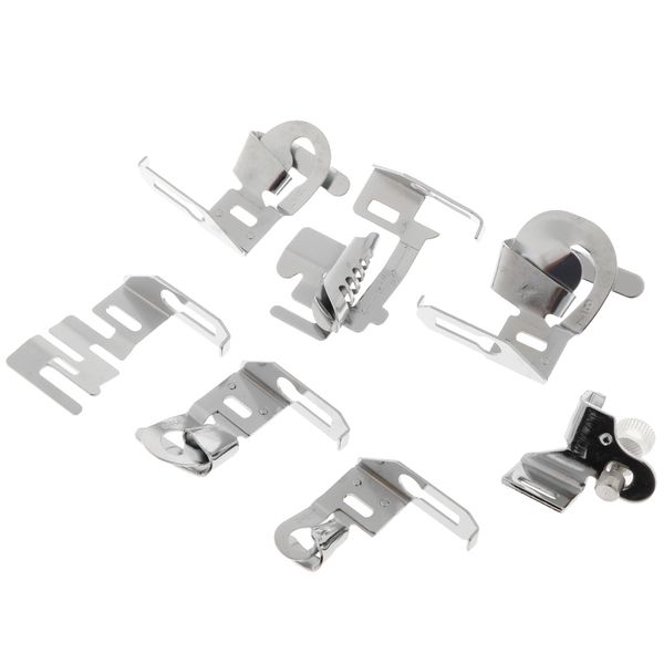 

7pcs/set rolled hem sewing foot feet for household sewing machine universal, Black