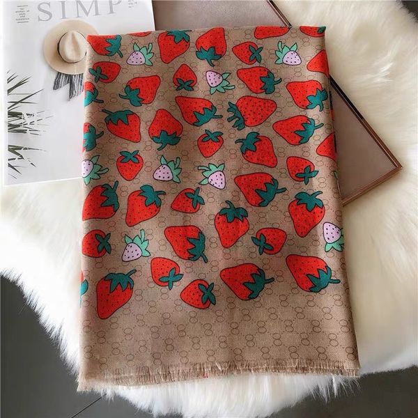 

strawberry cotton and linen scarf girl autumn shawl long section silk scarf winter warm shawl, Blue;gray