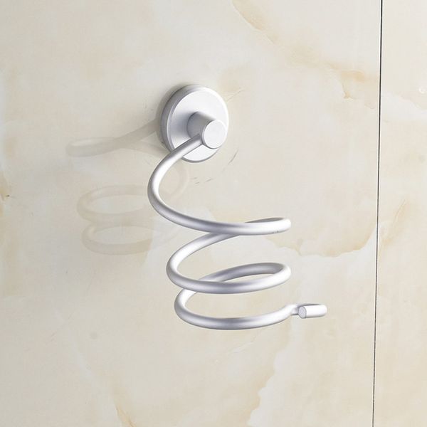 

chrome finish wall mounted hair dryer stand l bathroom shelves shelf storage hairdryer rack holder hanger sep 10