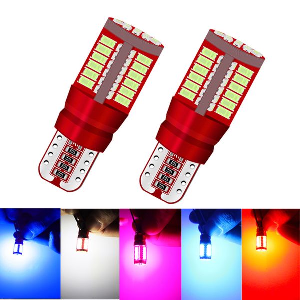 

100шт super bright canbus t10 194 168 w5w 3014 57 smd led свет двери автомобиля зазор номерного знака tail dashboard огни 12v лампа