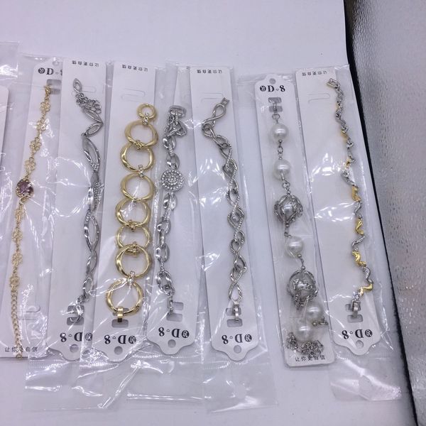 

hipping 2019 new fashion mixed lot bracelet 20 pcs a mixed bag, wholesale, Golden;silver