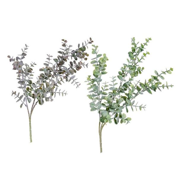 

1pc artificial eucalyptus leaf 3 branches plant fake plants for diy wedding party home garden decor l decorative flowers