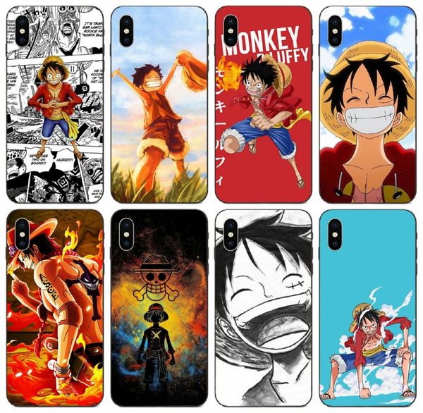 

tongtrade] painted luffy d monkey one piece soft case for iphone 11 pro 8 7 6s 6p 5s 5p max x xs galaxy j3 honor 9 motorola moto g3 case
