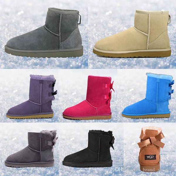 

new australia boots classic wgg women winter boots chestnut black grey navy blue designer womens snow boots ankle knee boot girl size 5-10