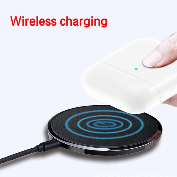 

2019 new wirele bluetooth earphone head et earphone airpod with pop up window function work touch voice control wirele charging