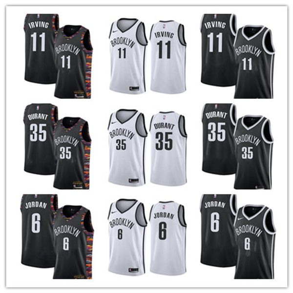 

2019 brooklyn net ba ketball jer ey 11 irving 35 durant jer ey kyrie kevin athletic ba ketball wear 6 jr jd black white jer ey xxxl