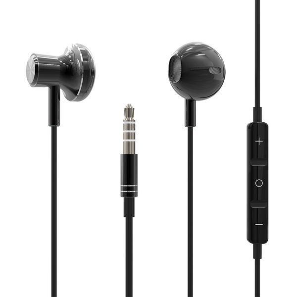 

hifi stereo in-ear earphone running sports hands-calls with mic 3.5mm wired earbuds pure deep bass game music headset