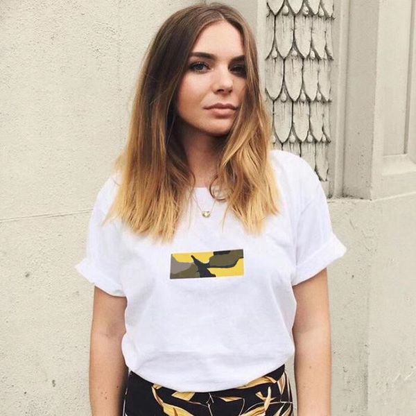 

17aw brooklyn box logo tee men women hip hop skateboard o neck classic short sleeves limited camouflage mens designe t shirt size s-xl, White;black