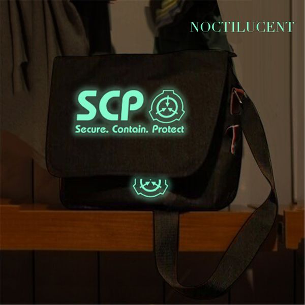 

meancat manga scp messenger bag light in dark