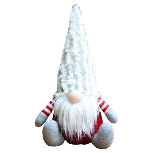 

sitting party christmas gift deskhome lovely toy santa shape nordic style faceless doll lint kids decorative